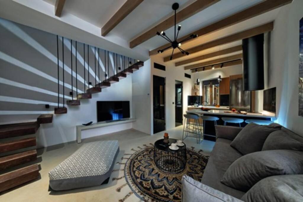 הוילה חאניה Casa Eva With Outdoor Heated Jacuzzi And Hamam מראה חיצוני תמונה